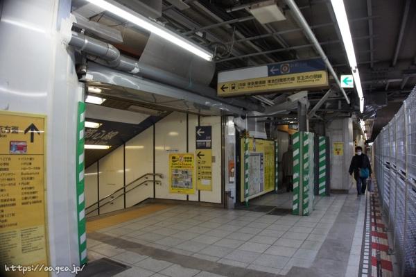 ↓閉鎖された銀座線の旧渋谷駅ホーム