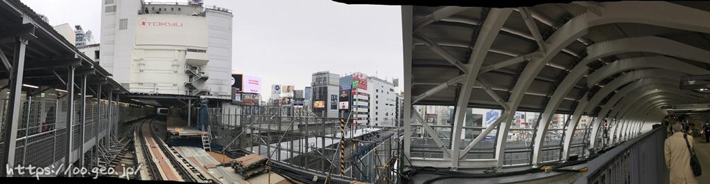 閉鎖された銀座線の旧渋谷駅ホーム
