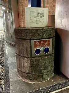 名古屋駅前のスプリンクラー専用送水口