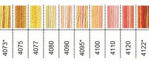 DMCのパールカラーバリエーション 刺繍糸