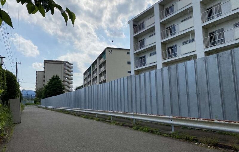 長房南団地　仮囲い設置